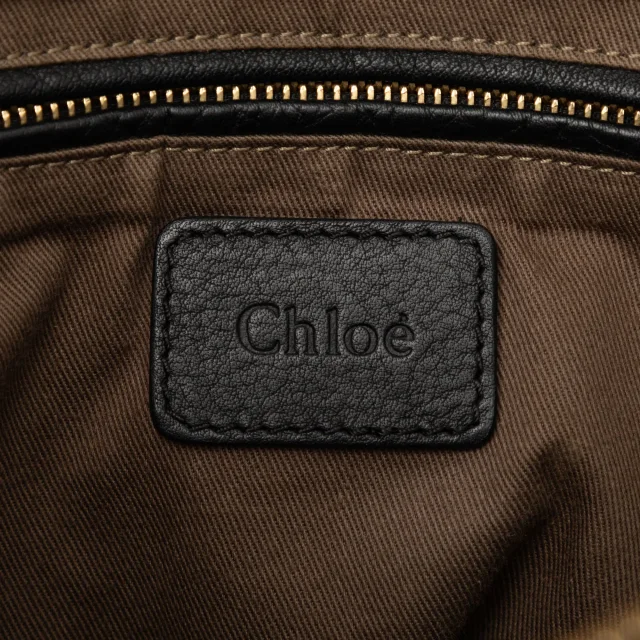 Chloé Medium Leather Marcie Satchel in black Leather from Her-Age, photo 5 of 7