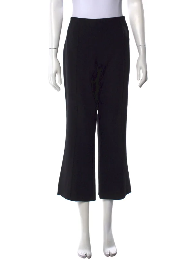 The Row Wide Leg Pants in black from The RealReal