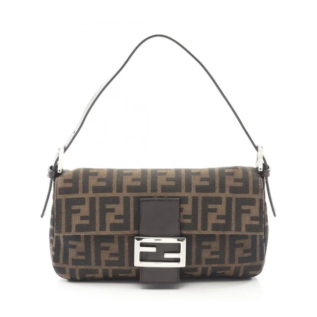 Fendi Mamma Bucket Zucca Handbag Canvas Leather Brown in brown|red Canvas from Poshmark, photo 1 of 1