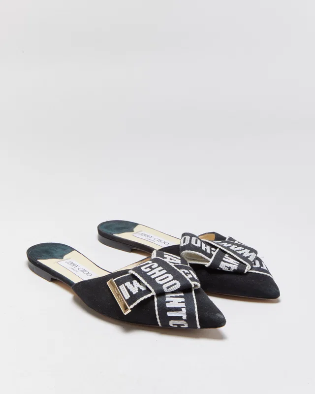 Jimmy Choo Gretchen Point Toe Mules - UK6 from Rokit Vintage