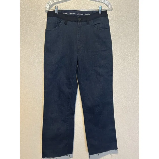 Lanvin X Acne Studio Straight Leg Dark Wash Waist Band Contrast Jeans 30x26 Read in blue Denim from Poshmark