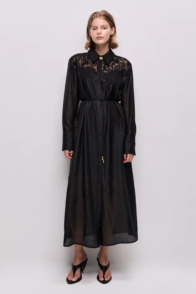 AJE Gia Embroidered Maxi Dress in Black from Aje, photo 1 of 1