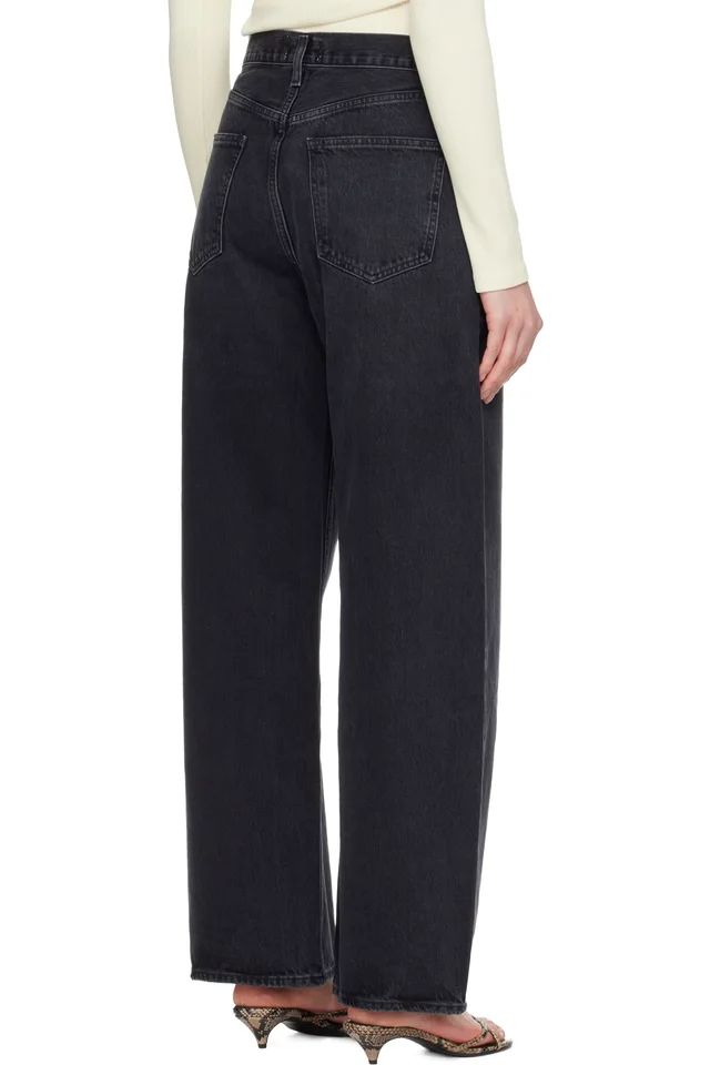 AGOLDE Black Low Curve Jeans, photo 3 of 4 from SSENSE