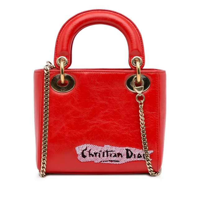 Dior Mini Calfskin Sequin Embellished Lady in Calfskin from HEWI, photo 3 of 5