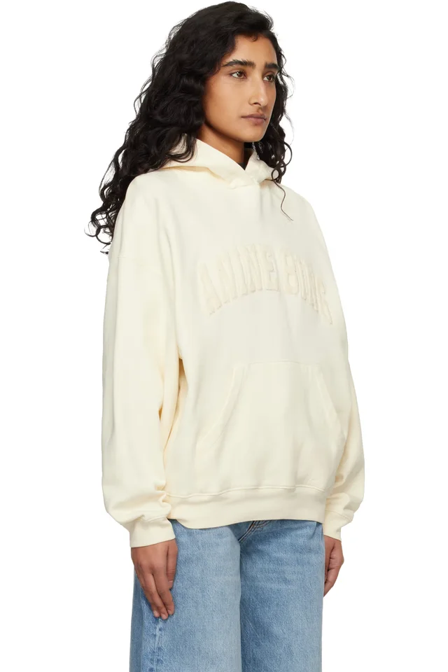 ANINE BING Off-White Harvey Sweatshirt, photo 2 of 4 from SSENSE