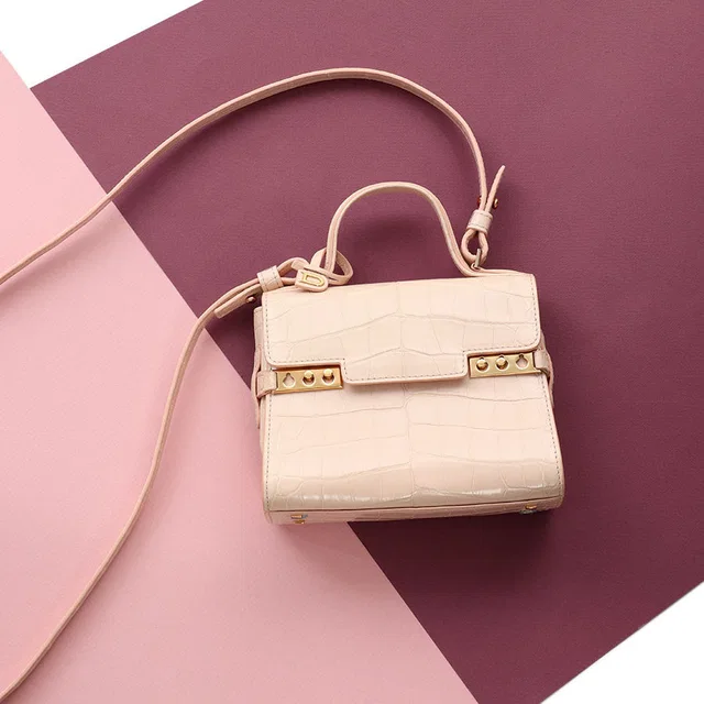 Delvaux Micro Amande Alligator Tempête in Crocodile from Ann's Fabulous Finds