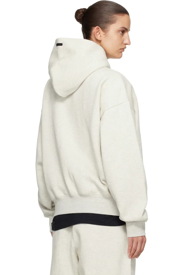 Fear of God ESSENTIALS Off-White Classic Hoodie, photo 3 of 4 from SSENSE