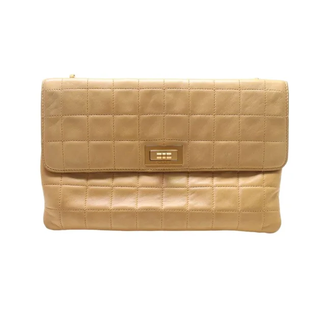 Chanel Choco Bar Lambskin Chain Shoulder Bag in Lambskin from The Reluxe