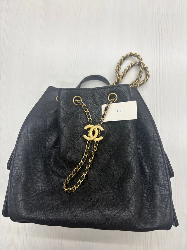 Chanel Noir Grai Backpack NKE61E05 BK32 in Black from Luxury Promise