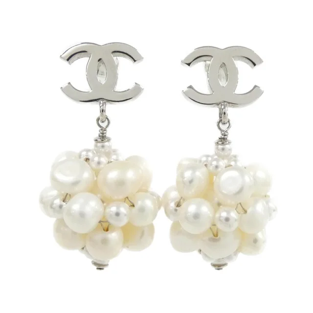 Chanel Earrings Silver in Silver from The Reluxe