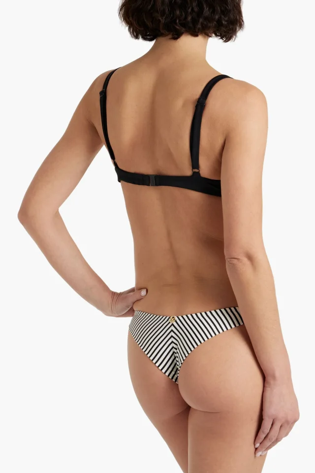 Vix Paula Hermanny Valentina Striped Bikini Briefs in White, photo 3 of 4 from THE OUTNET