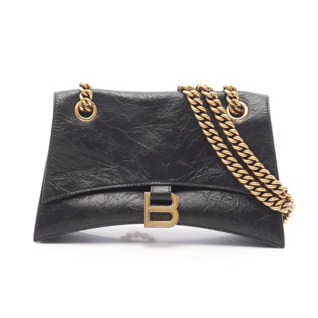 Balenciaga Crush Leather Shoulder Bag in Leather from LuxUness