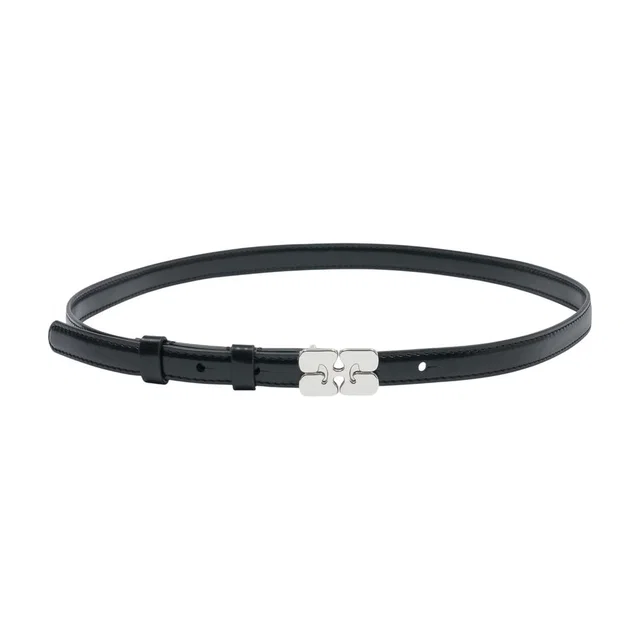 GANNI Kat Belt — Black Synthetic in Black from HEWI