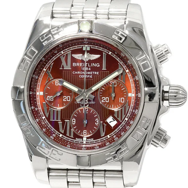 Breitling Brown Dial Chronomat Watch AB0110 in Brown from LuxUness