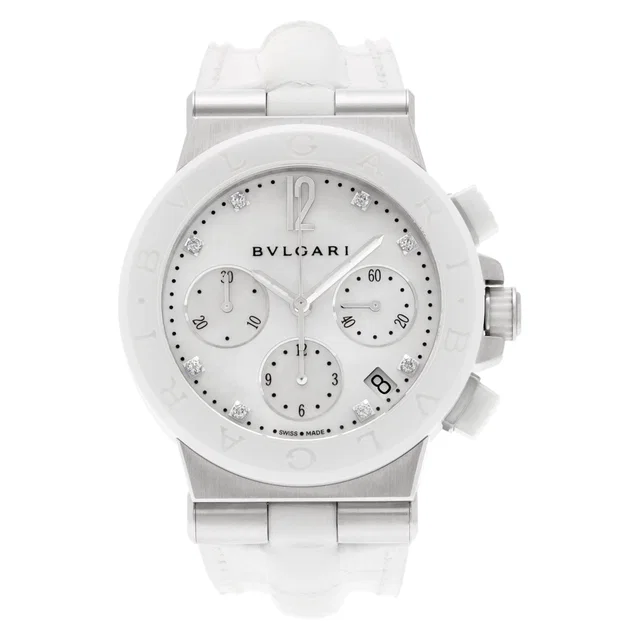 Unused Bvlgari Diagono 37mm DG 37 SC CH in Stainless Steel from Gray And Sons