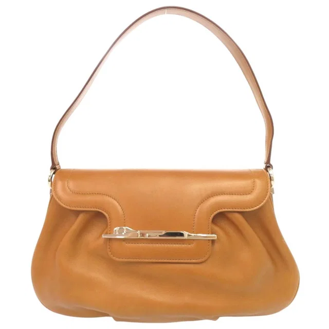 Cartier Panthere Leather Camel Shoulder Bag in Brown Leather from The Reluxe