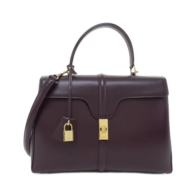 Celine 16 Bag Handbag Burgundy in Burgundy from The Reluxe