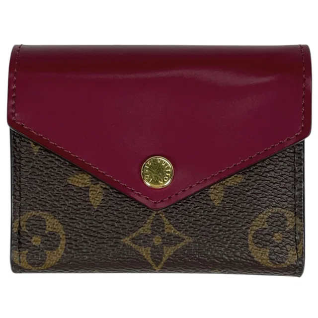 Louis Vuitton Portefeuille Zoe Trifold Wallet Monogram Brown Fuchsia in Brown from The Reluxe