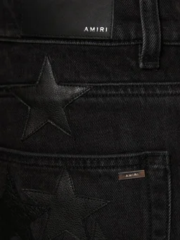 Amiri Baggy jeans with embossed details in 100% Cotton, 100% Calf, photo 4 of 5 from LUISAVIAROMA
