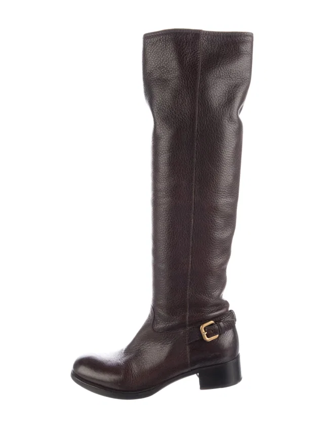 Prada Boots in brown|red Leather from The RealReal