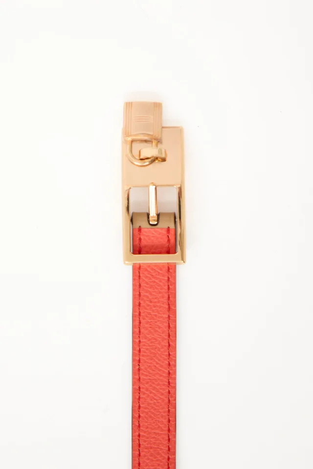 Hermès 2022 Reversible Orange Field Lucky 15 Belt in Orange Epsom leather from VSP Consignment, photo 2 of 2