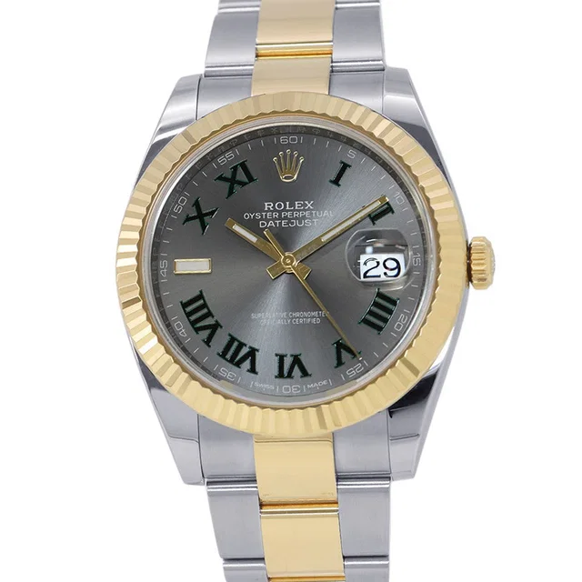 Rolex Datejust W41mm Stainless Steel K18YG Slate Dial126333 from GALLERY RARE