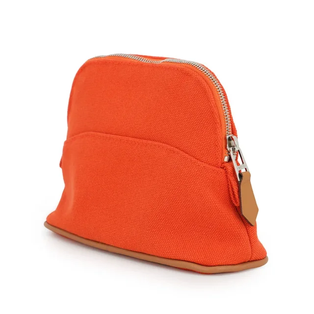 Hermès BolidePouch Orange・Feu Cotton100% Size Mini in Orange from GALLERY RARE, photo 2 of 10