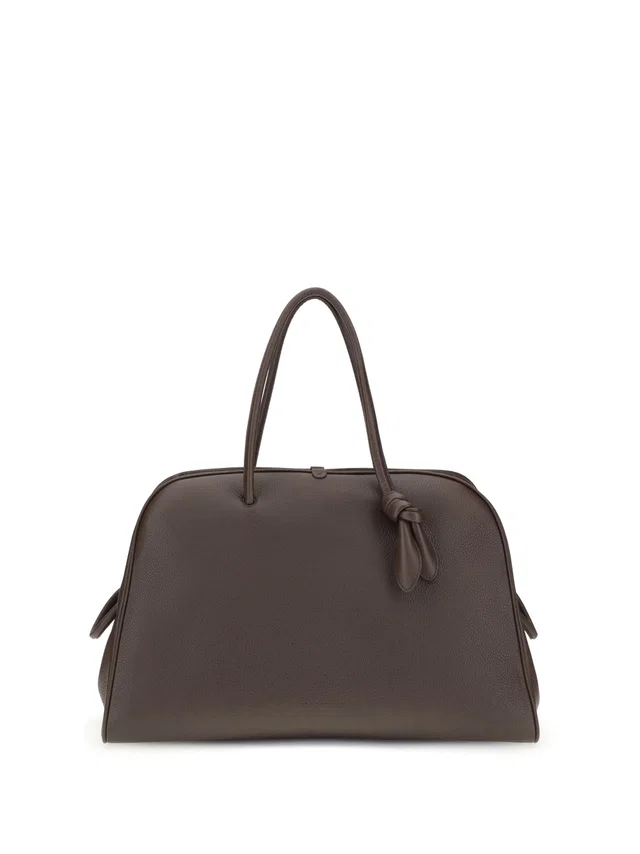 Jacquemus Le Grand Tourisme Top Handle Bag — Brown Calf Leather Bos Taurus in Brown Calfskin from HEWI
