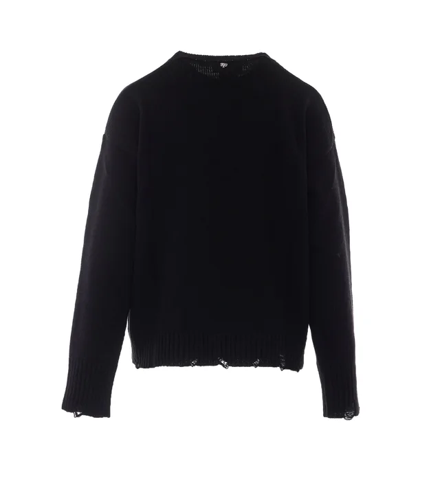 Aniye By Distressed Logo Knitted Sweater, photo 2 of 4 from SENSER