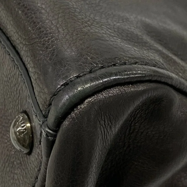 Prada Handbag Black Leather Tag in Black Leather from The Reluxe, photo 2 of 2
