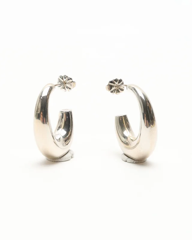 Tiffany & Co. Silver Hoop Earrings in Silver from A Retro Tale