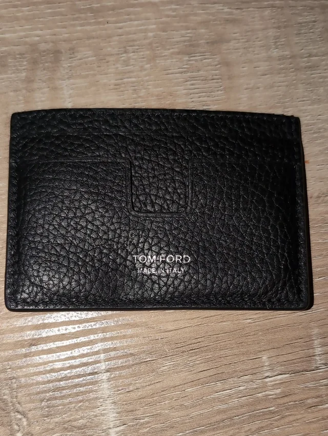 Tom Ford Pebbled Leather Slim Card Case in black Leather from Poshmark