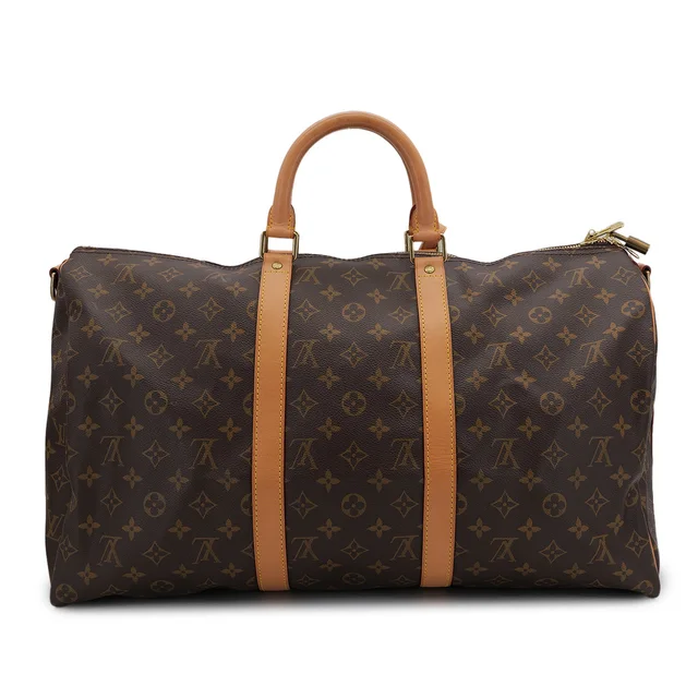 Louis Vuitton Monogram Keepall Bandouliere 50 Luggage Brown M41416 in Brown Coated canvas from Luxury Promise, photo 2 of 2