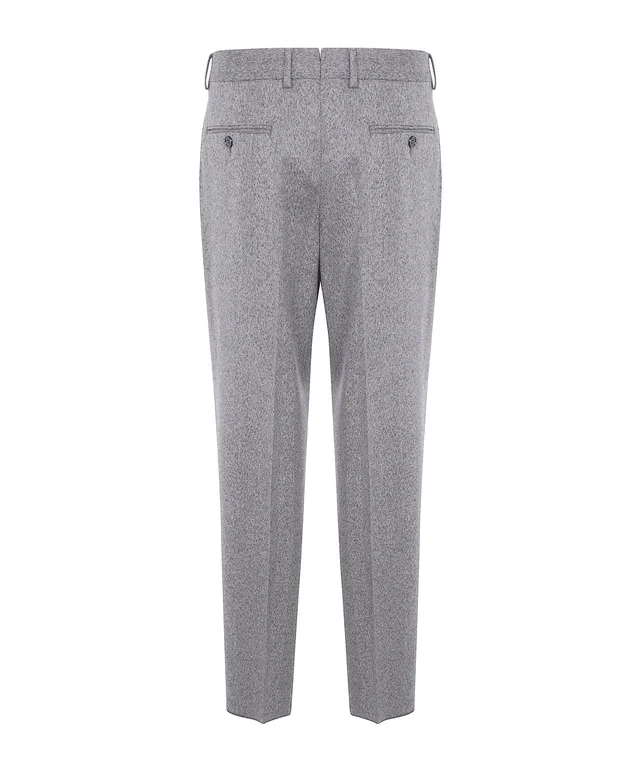Zegna herringbone pleated wool trousers, photo 2 of 3 from SENSER