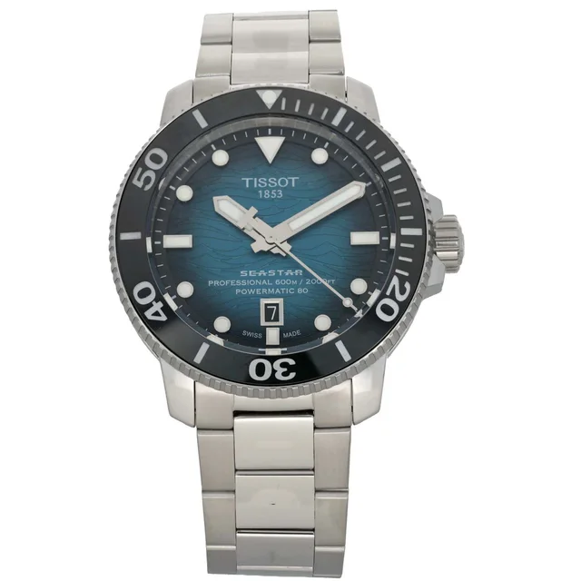Tissot Seastar T120607A 45mm Stainless Steel Watch from H&T