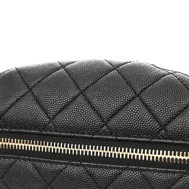Chanel Caviar Quilted Filigree Waist Bag Black in Black Caviar leather from FASHIONPHILE, photo 15 of 15