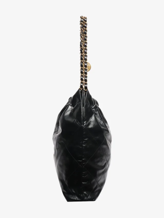 Black Chanel 22 medium bag in Black Leather from Sign of the Times, photo 2 of 8