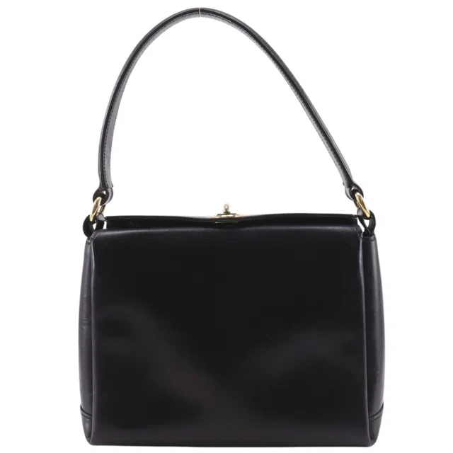 Gucci Vintage Leather Black Shoulder Bag in Black Leather from The Reluxe