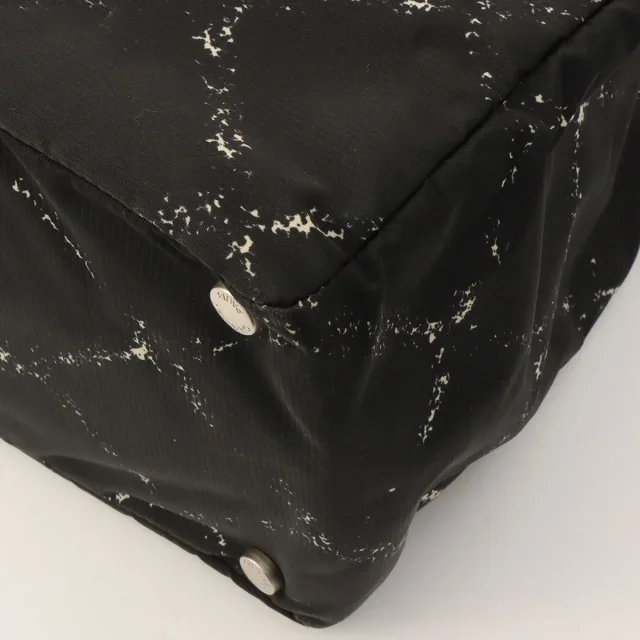 Chanel Circa 1998 Travel Line Tote Bag, Black in Black Nylon from VINTAGE QOO TOKYO, photo 8 of 12