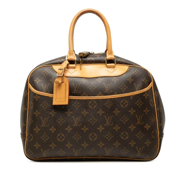 Brown Louis Vuitton Monogram Deauville Handbag in Brown Coated canvas from Designer Revival