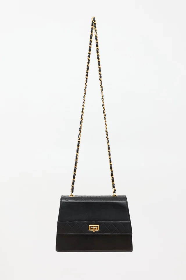 Chanel 1989 Trapezoid Flap Bag in Leather from VSP Consignment