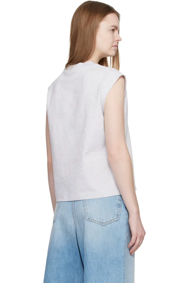 Casablanca Gray Airbrush Mushroom Tank Top, photo 3 of 4 from SSENSE