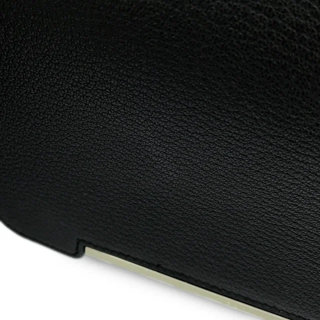 Hermès Geta Black Chevre Myzore Goatskin in Black Goatskin from GALLERY RARE, photo 9 of 17