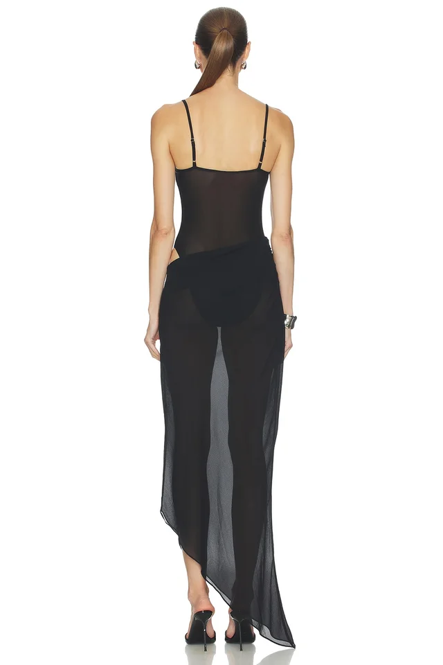 Camila Coelho Greer Maxi Dress in Black, photo 4 of 4 from REVOLVE (Canada)