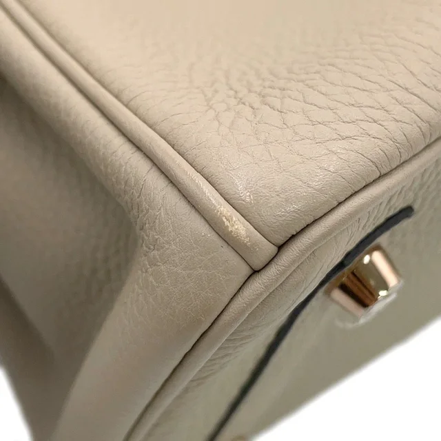 Hermès Birkin Tourtier Grey Togo Leather Size 25 in Grey Togo leather from GALLERY RARE, photo 8 of 20