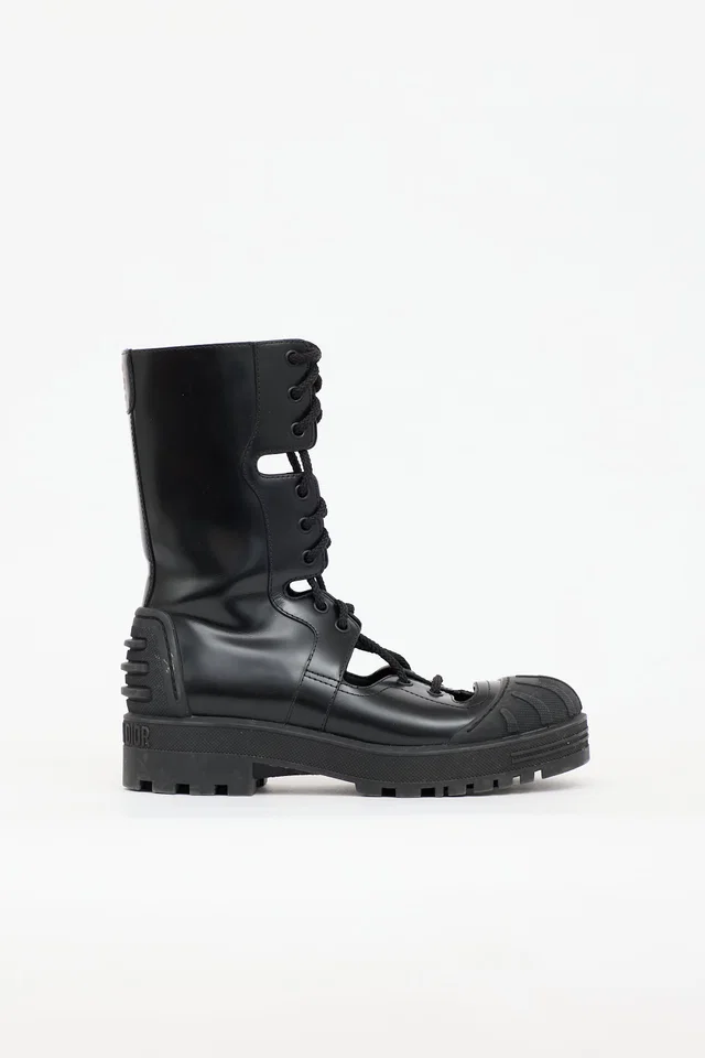 Dior Leather Dioriron Boot in Leather from VSP Consignment