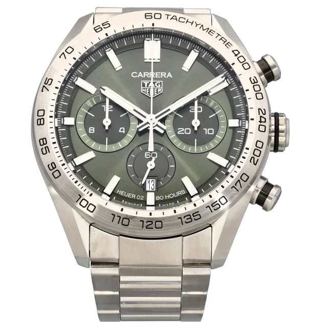 TAG Heuer Carrera CBN2A10 44mm Stainless Steel Watch from H&T