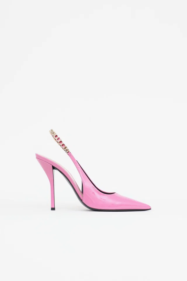 Gucci Charlotte Signora 105 Pump in Patent leather from VSP Consignment