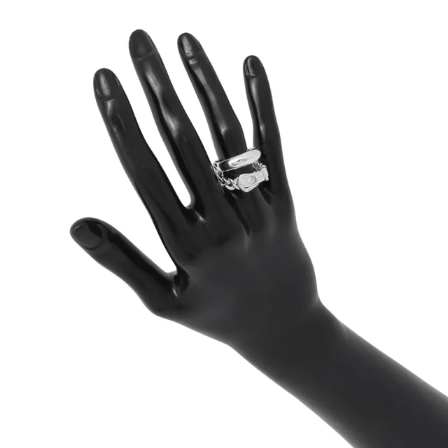 Hermès BoucleSellier Inflexible Ring Size 53/#13 SV925 from GALLERY RARE, photo 4 of 9