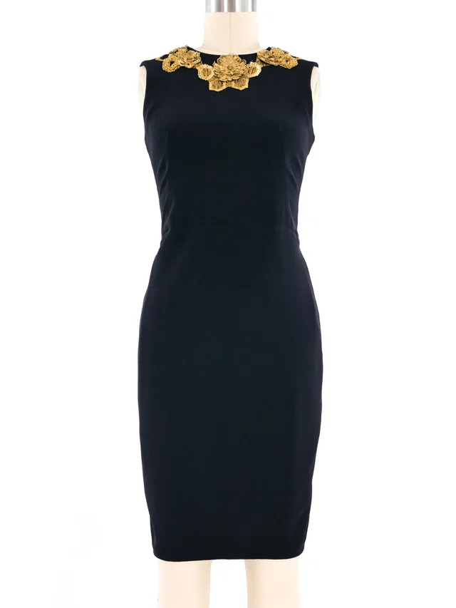 Alexander McQueen Beaded Collar Dress from Arcade Vintage